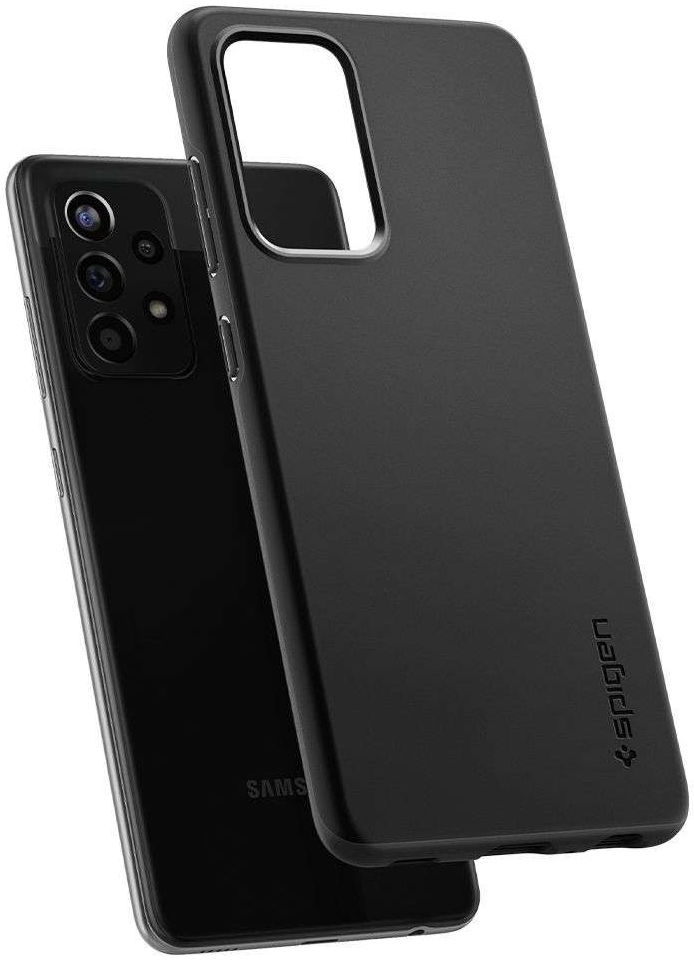 Spigen Thin Fit Samsung Galaxy A52 / A52S Hoesje Back Cover Zwart afbeelding 2