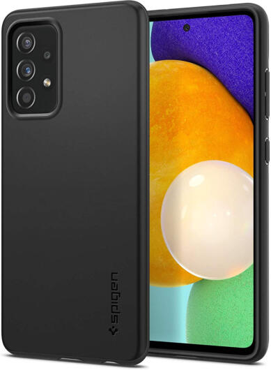 Spigen Thin Fit Samsung Galaxy A52 / A52S Hoesje Back Cover Zwart afbeelding 1