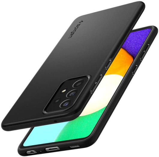 Spigen Thin Fit Samsung Galaxy A52 / A52S Hoesje Back Cover Zwart afbeelding 12