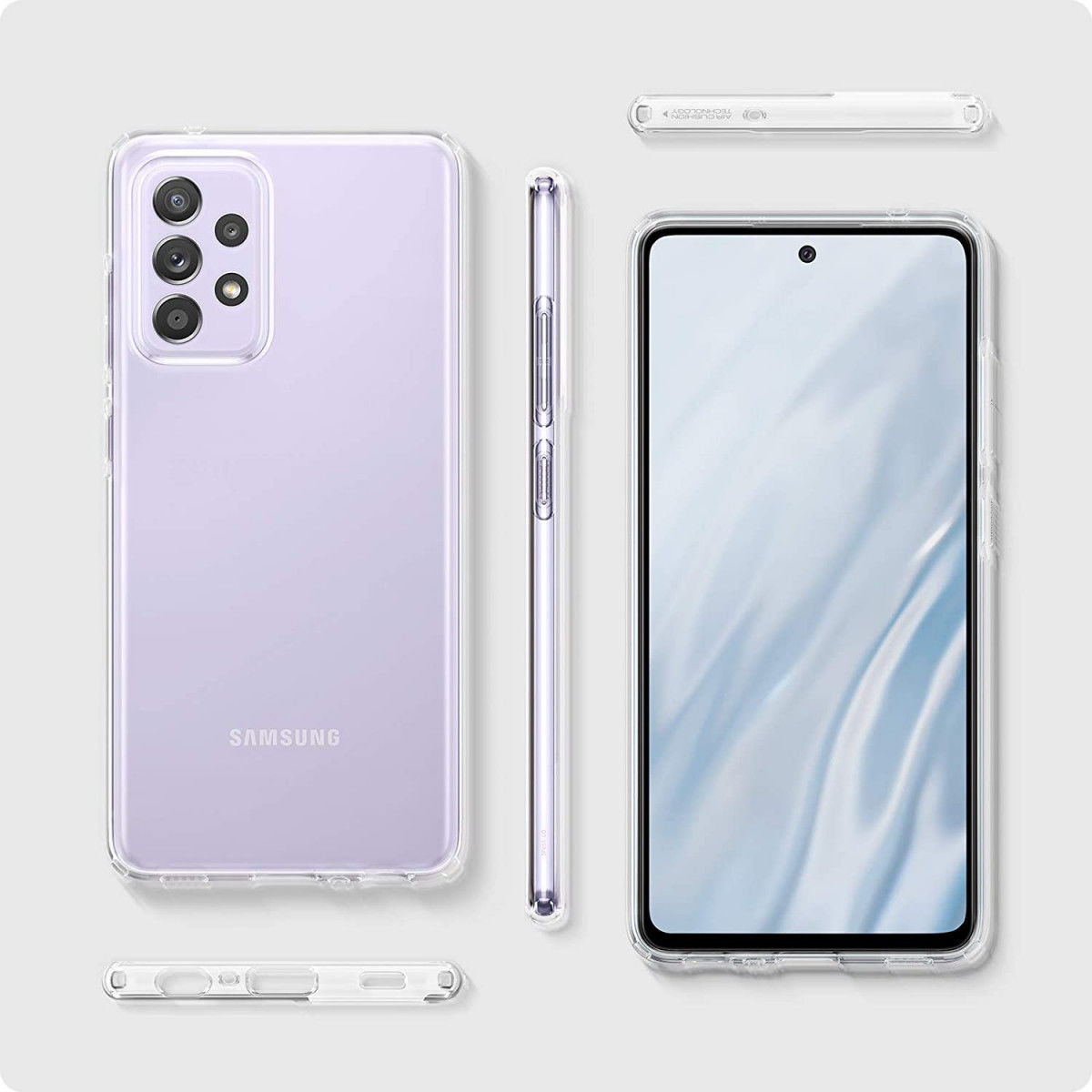 Spigen Liquid Crystal Samsung Galaxy A52 / A52S Hoesje Transparant afbeelding 3