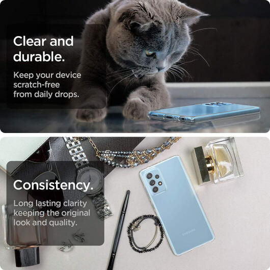Spigen Liquid Crystal Samsung Galaxy A52 / A52S Hoesje Transparant afbeelding 4