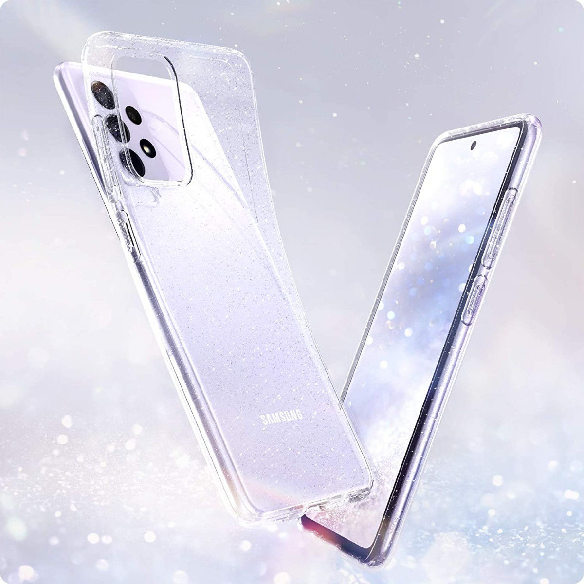 Spigen Liquid Crystal Samsung Galaxy A52 / A52S Hoesje Glitter afbeelding 2