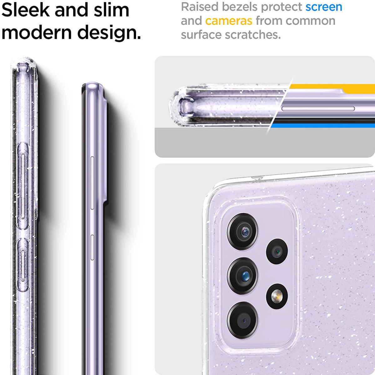 Spigen Liquid Crystal Samsung Galaxy A52 / A52S Hoesje Glitter afbeelding 6