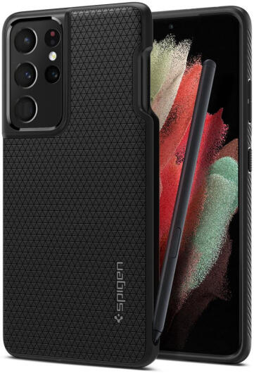 Spigen Liquid Air Pen Edition Samsung Galaxy S21 Ultra Hoesje Zwart afbeelding 13