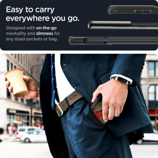 Spigen Liquid Air Pen Edition Samsung Galaxy S21 Ultra Hoesje Zwart afbeelding 7