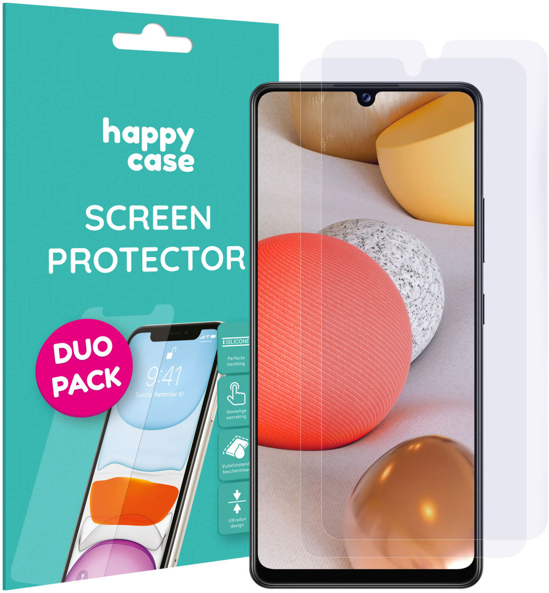 HappyCase Samsung Galaxy A42 Screen Protector Duo Pack afbeelding 1