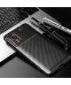 Samsung Galaxy Xcover 5 Hoesje Siliconen Carbon TPU Back Cover Zwart