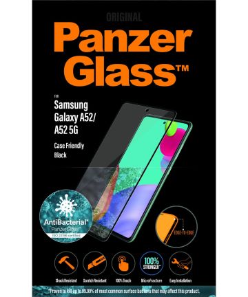 PanzerGlass Samsung Galaxy A52 / A52S Screenprotector Zwart Screen Protectors