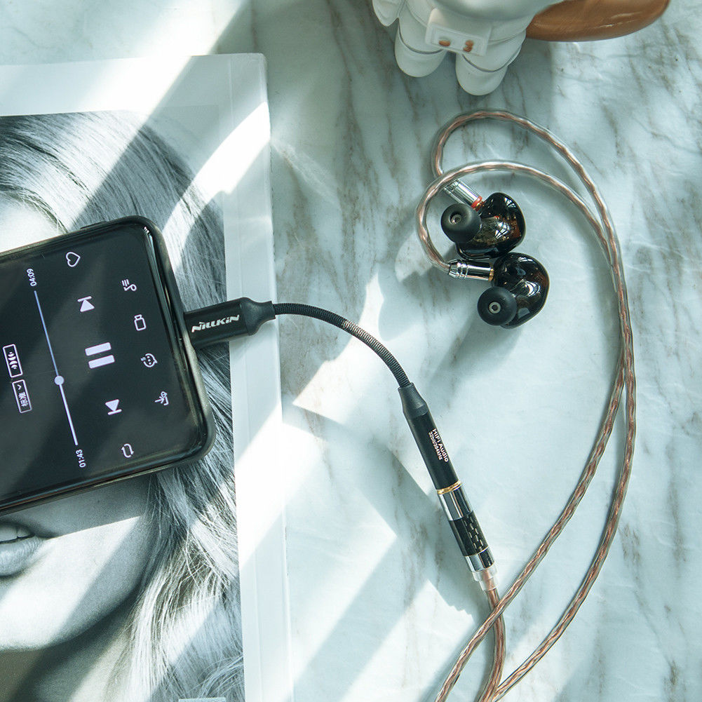 Nillkin Hifi USB-C naar 3.5mm Jack Headset Adapter Zwart afbeelding 6