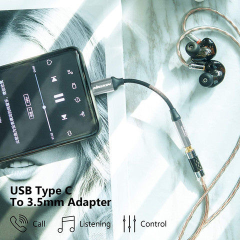 Nillkin Hifi USB-C naar 3.5mm Jack Headset Adapter Zilver afbeelding 3