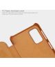 Nillkin Qin Series Book Samsung Galaxy A32 Wallet Hoesje Leer Bruin