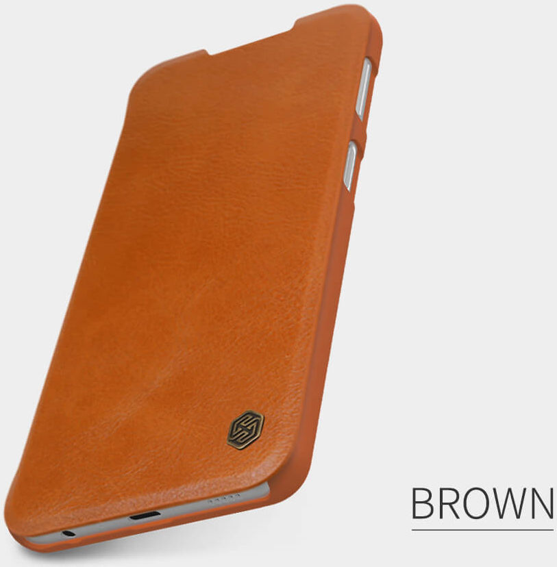 Nillkin Qin Series Book Samsung Galaxy A32 Wallet Hoesje Leer Bruin afbeelding 12