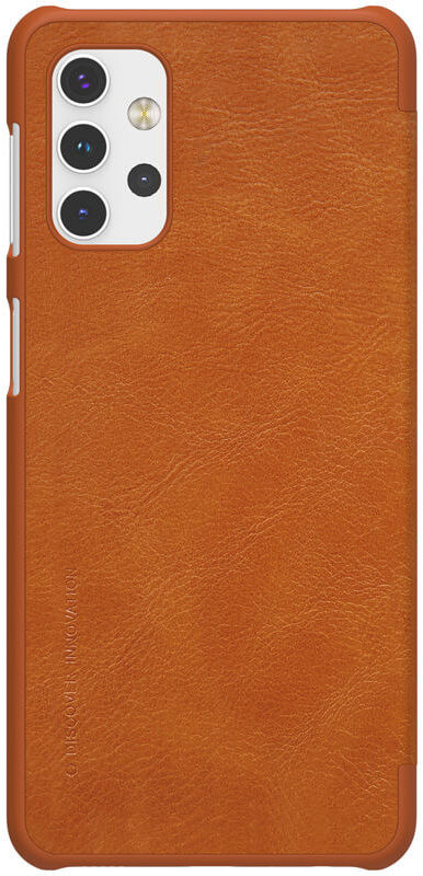 Nillkin Qin Series Book Samsung Galaxy A32 Wallet Hoesje Leer Bruin afbeelding 3