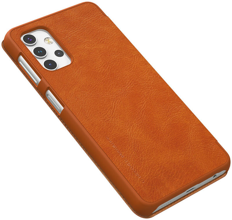 Nillkin Qin Series Book Samsung Galaxy A32 Wallet Hoesje Leer Bruin afbeelding 4