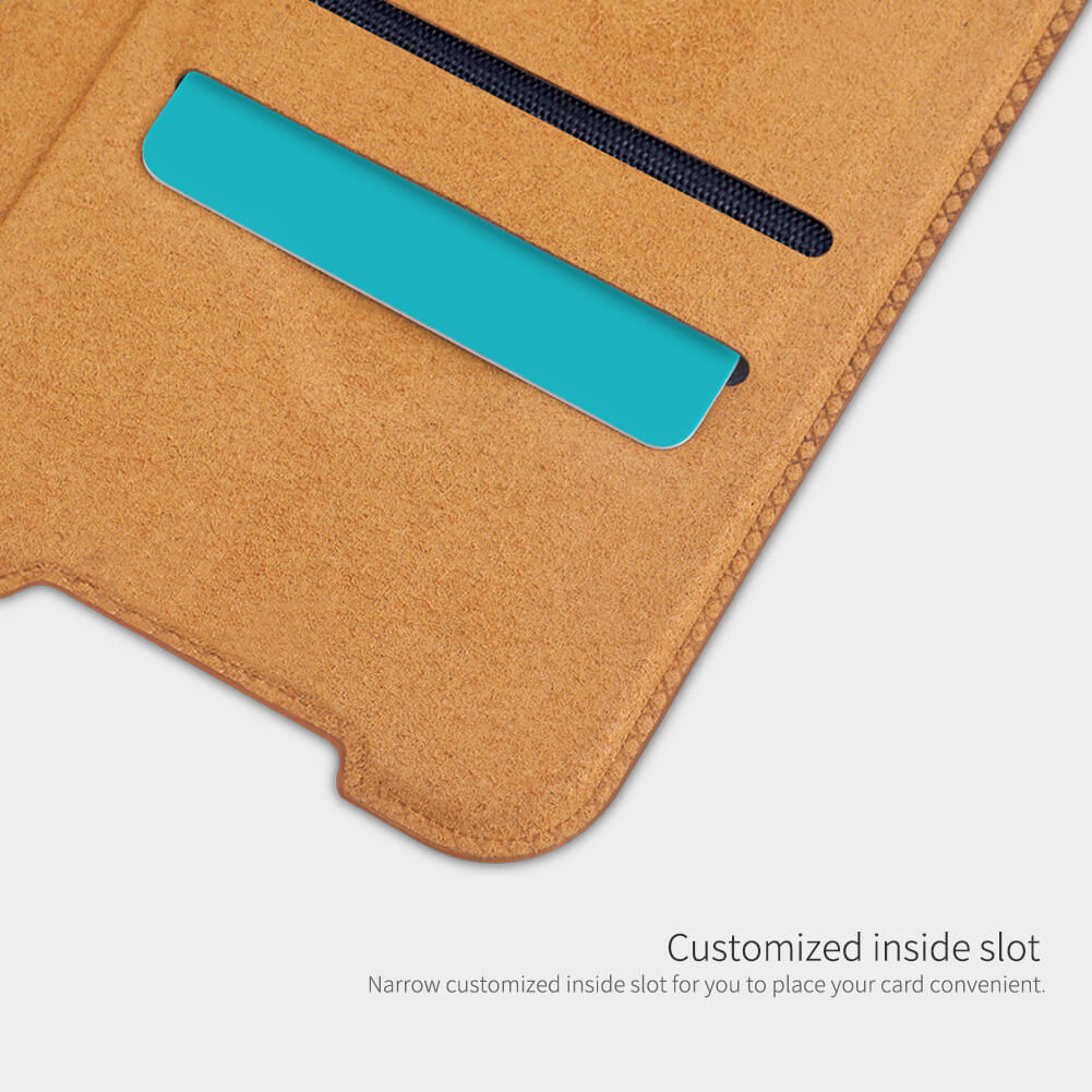 Nillkin Qin Series Book Samsung Galaxy A32 Wallet Hoesje Leer Bruin afbeelding 8
