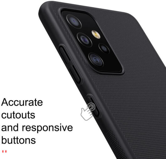 Nillkin Super Frosted Shield Hoesje Samsung Galaxy A52 / A52S Zwart afbeelding 17