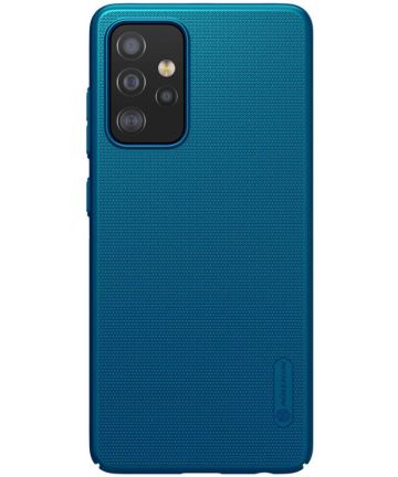 Nillkin Super Frosted Shield Hoesje Samsung Galaxy A52 / A52S Blauw Hoesjes
