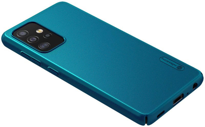 Nillkin Super Frosted Shield Hoesje Samsung Galaxy A52 / A52S Blauw afbeelding 6