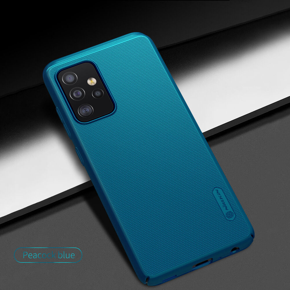 Nillkin Super Frosted Shield Hoesje Samsung Galaxy A52 / A52S Blauw afbeelding 7