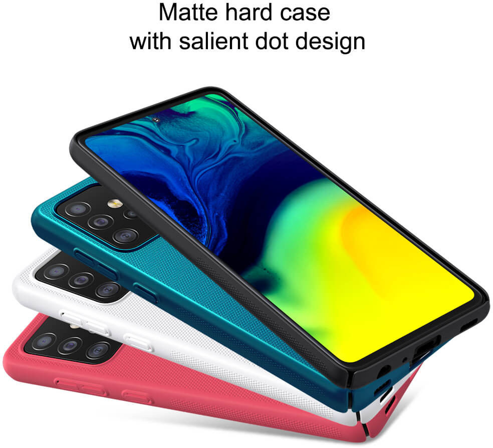 Nillkin Super Frosted Shield Hoesje Samsung Galaxy A52 / A52S Blauw afbeelding 8