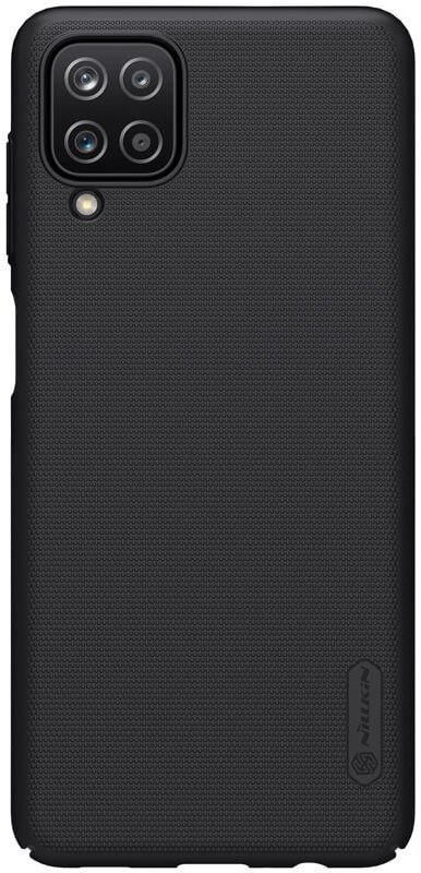Nillkin Super Frosted Shield Hoesje Samsung Galaxy A12 Zwart afbeelding 1