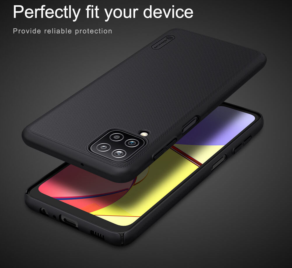 Nillkin Super Frosted Shield Hoesje Samsung Galaxy A12 Zwart afbeelding 12