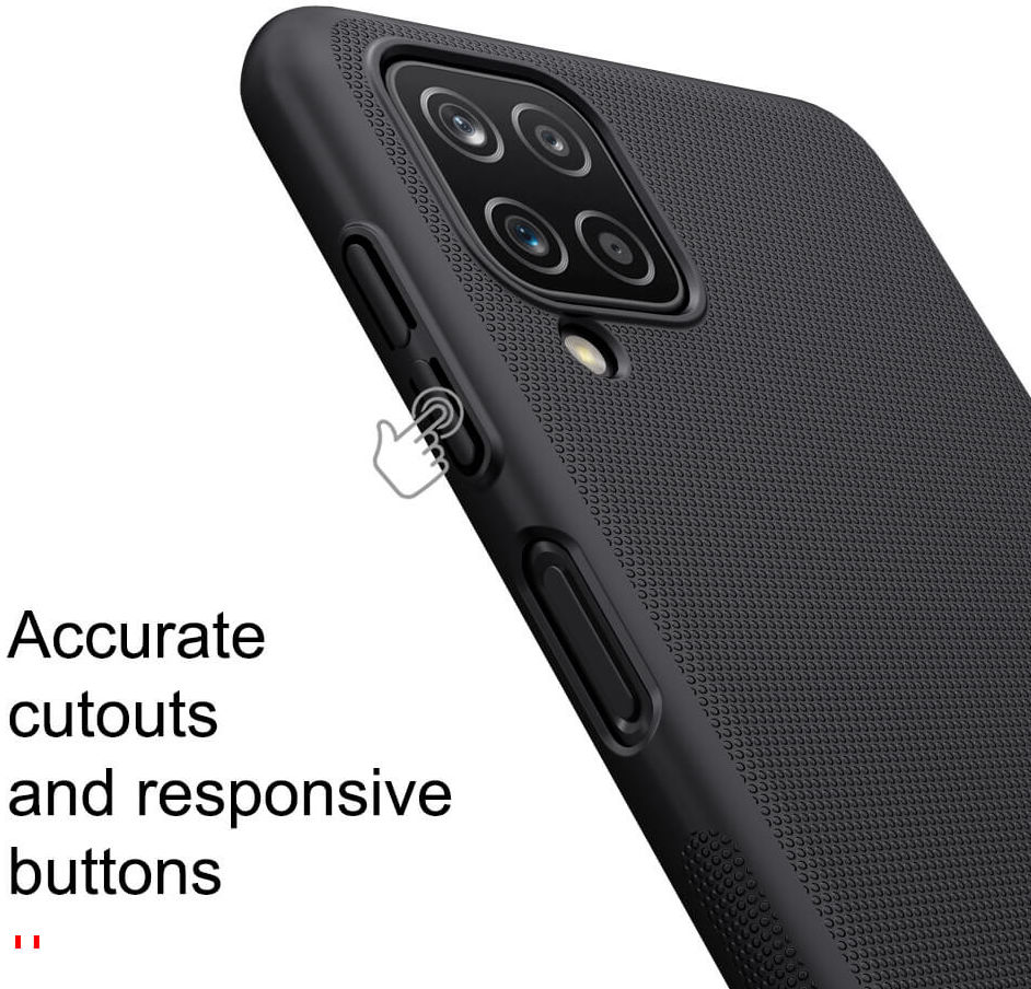 Nillkin Super Frosted Shield Hoesje Samsung Galaxy A12 Zwart afbeelding 13