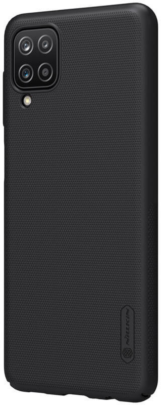 Nillkin Super Frosted Shield Hoesje Samsung Galaxy A12 Zwart afbeelding 3