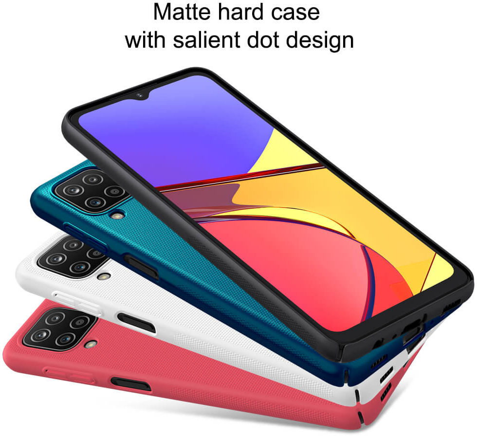 Nillkin Super Frosted Shield Hoesje Samsung Galaxy A12 Zwart afbeelding 5