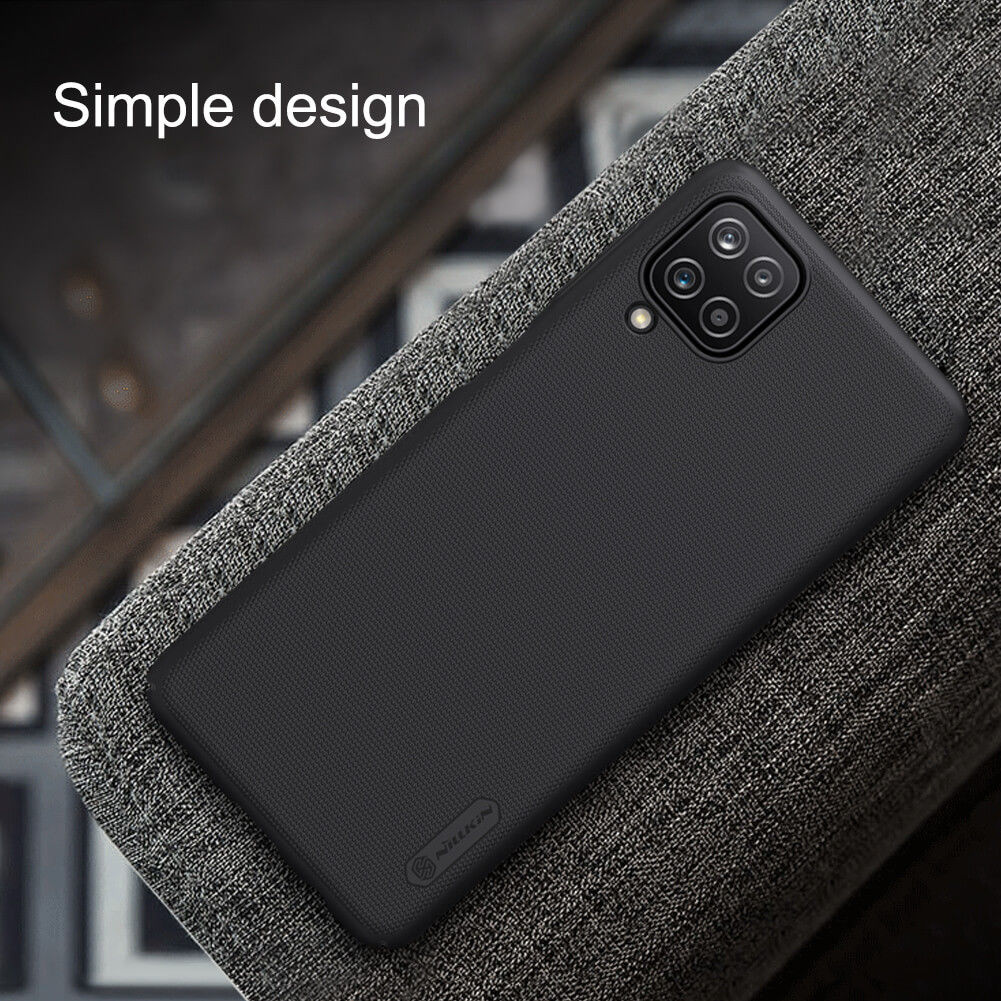 Nillkin Super Frosted Shield Hoesje Samsung Galaxy A12 Zwart afbeelding 6