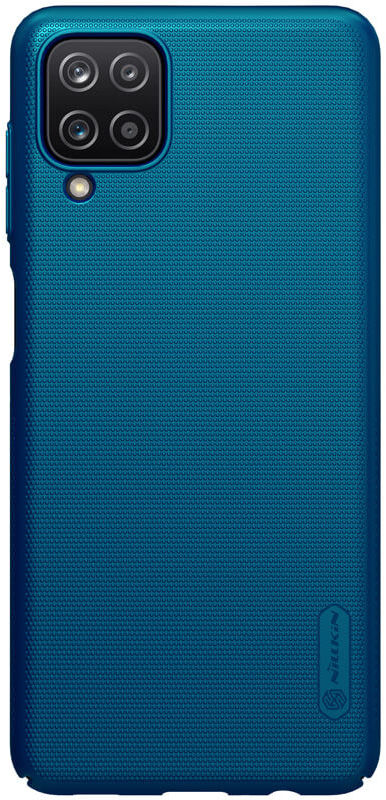Nillkin Super Frosted Shield Hoesje Samsung Galaxy A12 Blauw afbeelding 1