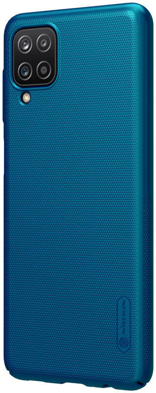 Nillkin Super Frosted Shield Hoesje Samsung Galaxy A12 Blauw afbeelding 3