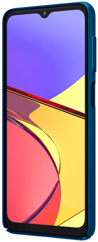 Nillkin Super Frosted Shield Hoesje Samsung Galaxy A12 Blauw afbeelding 4