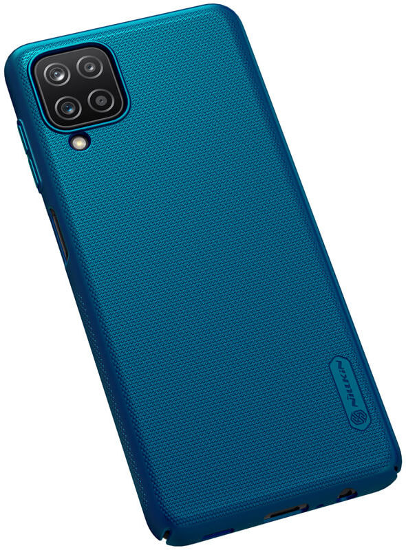 Nillkin Super Frosted Shield Hoesje Samsung Galaxy A12 Blauw afbeelding 5