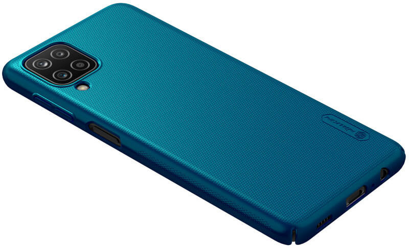 Nillkin Super Frosted Shield Hoesje Samsung Galaxy A12 Blauw afbeelding 6
