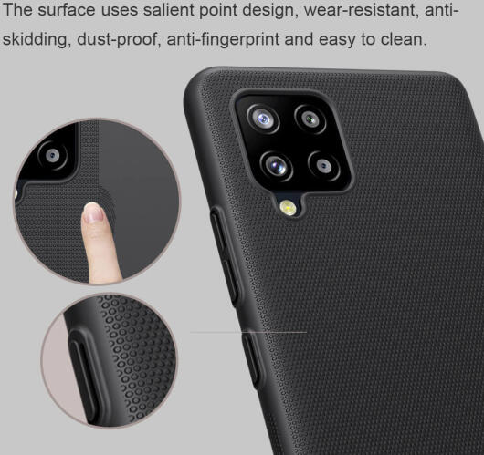 Nillkin Super Frosted Shield Hoesje Samsung Galaxy A42 Zwart afbeelding 10
