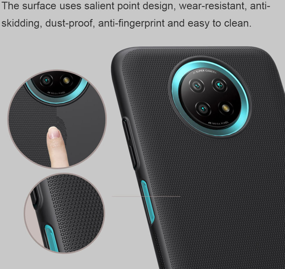 Nillkin Super Frosted Shield Hoesje Xiaomi Redmi Note 9T Zwart afbeelding 11