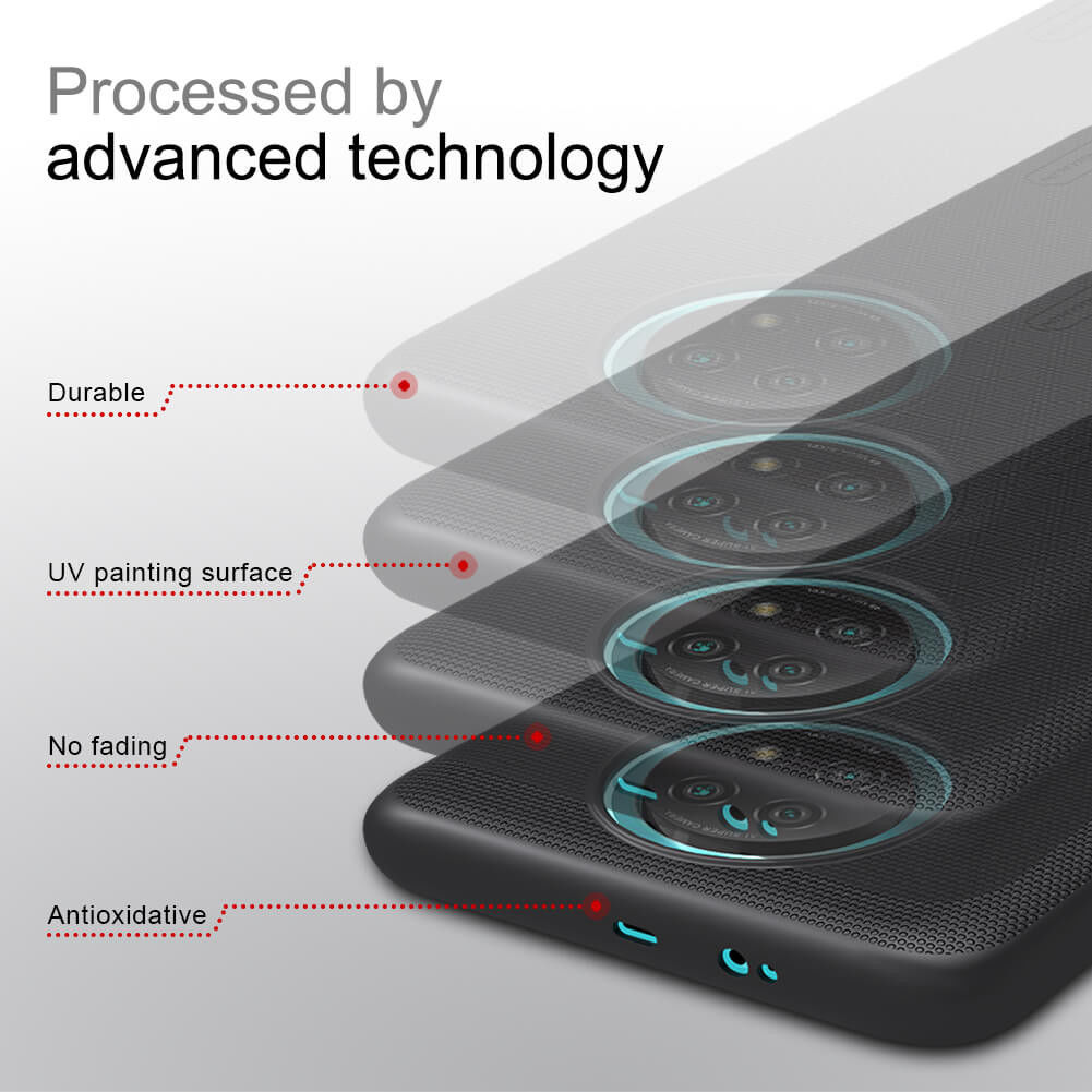 Nillkin Super Frosted Shield Hoesje Xiaomi Redmi Note 9T Zwart afbeelding 13