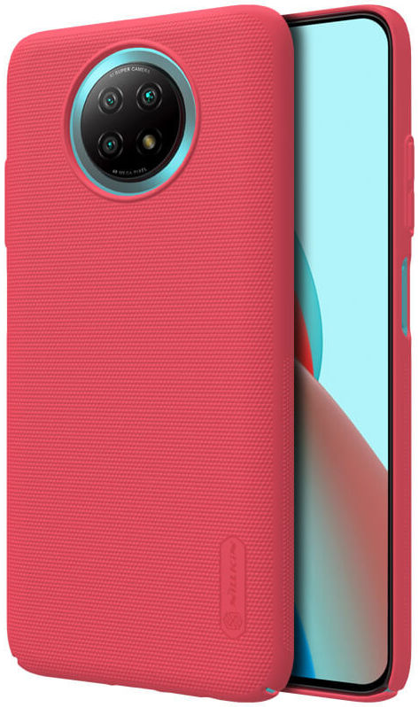 Nillkin Super Frosted Shield Hoesje Xiaomi Redmi Note 9T Rood afbeelding 1