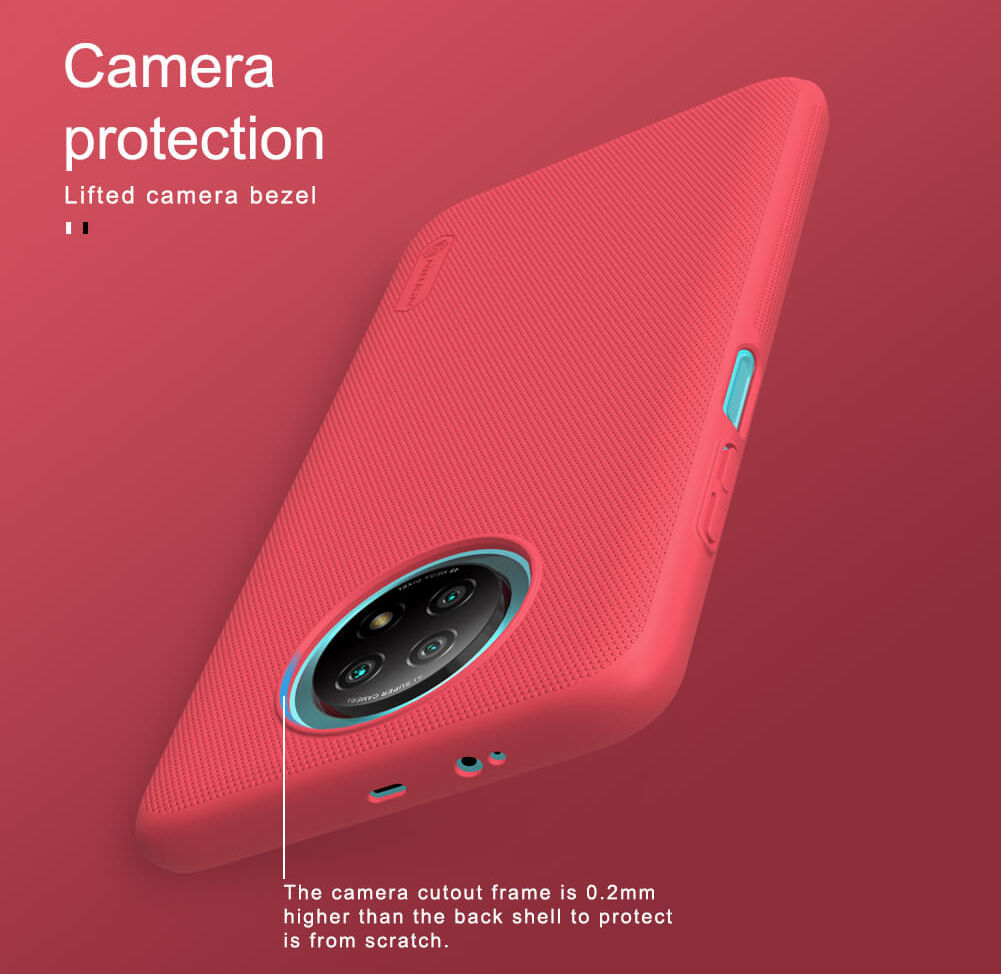 Nillkin Super Frosted Shield Hoesje Xiaomi Redmi Note 9T Rood afbeelding 8