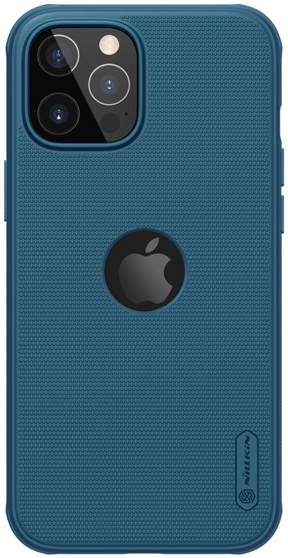 Nillkin Super Frosted Shield iPhone 12 Pro Max Hoesje MagSafe Blauw afbeelding 1