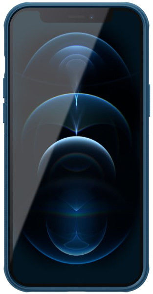 Nillkin Super Frosted Shield iPhone 12 Pro Max Hoesje MagSafe Blauw afbeelding 2