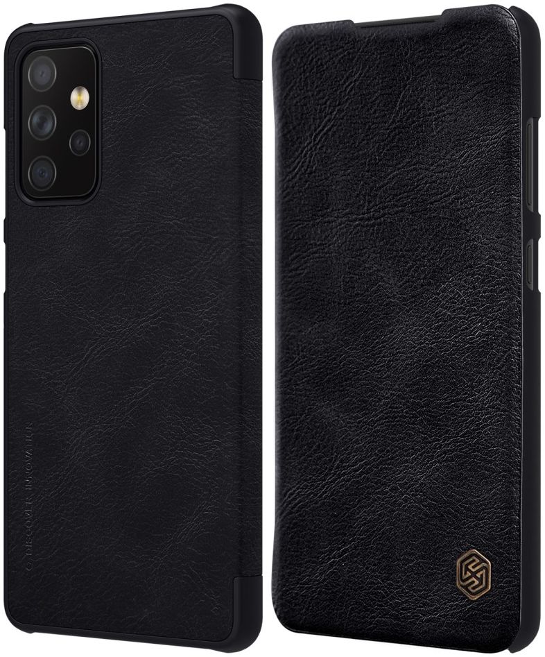 Nillkin Qin Samsung Galaxy A72 Hoesje Book Case Kunstleer Zwart afbeelding 3