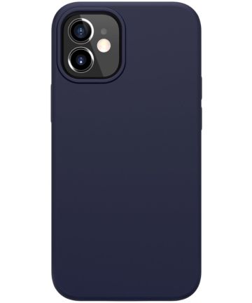 Nillkin Flex Pure Apple iPhone 12 Mini Hoesje MagSafe Siliconen Blauw Hoesjes
