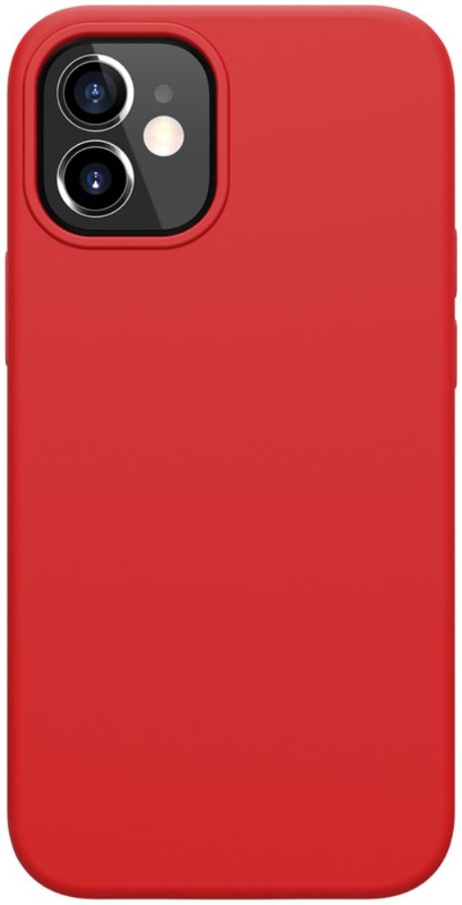 Nillkin Flex Pure Apple iPhone 12 Mini Hoesje  MagSafe Siliconen Rood afbeelding 1