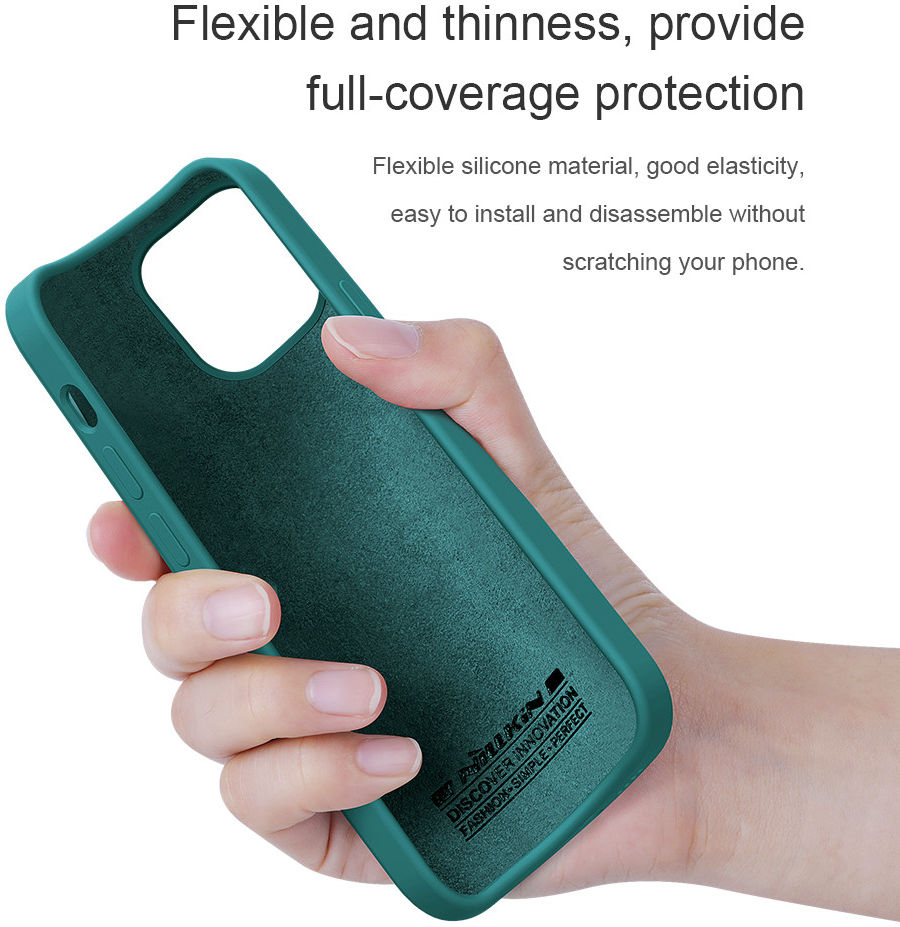 Nillkin Flex Pure Apple iPhone 12 Mini Hoesje  MagSafe Siliconen Rood afbeelding 8