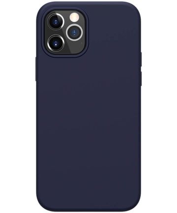 Nillkin Flex Pure iPhone 12 / 12 Pro Hoesje MagSafe Siliconen Blauw Hoesjes
