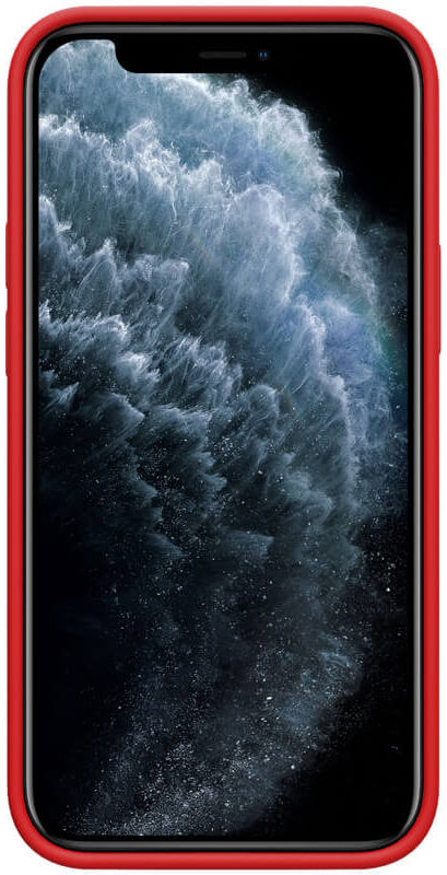 Nillkin Flex Pure iPhone 12 Pro Max Hoesje MagSafe Siliconen Rood afbeelding 2