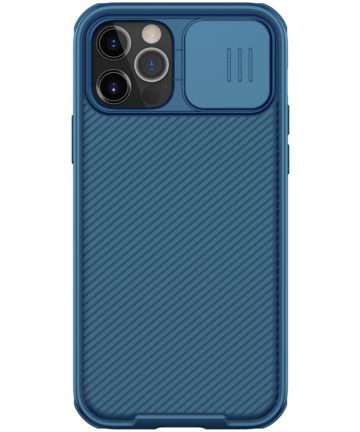 Nillkin CamShield iPhone 12/12 Pro MagSafe Hoesje Camera Slider Blauw Hoesjes
