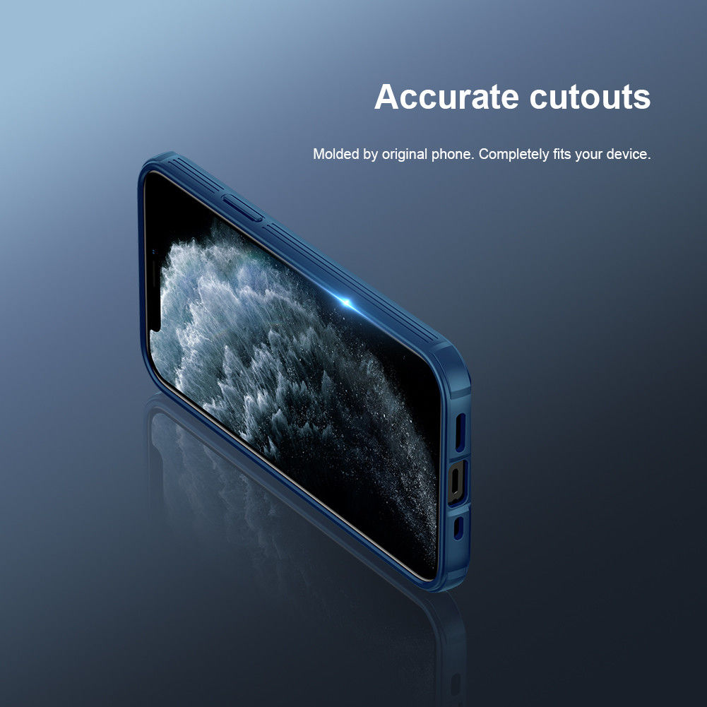 Nillkin CamShield iPhone 12/12 Pro MagSafe Hoesje Camera Slider Blauw afbeelding 11